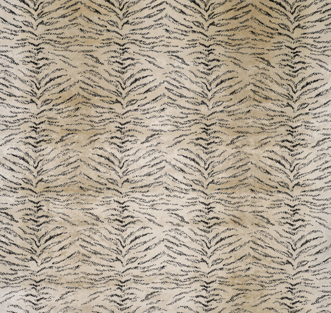 Tiger Velvet - Ivory, by James Hare - fabric