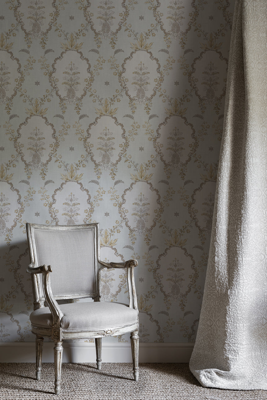 Lewis & Wood Vallance Earl Grey Made to Measure Roman Blinds – lifestyle photograph