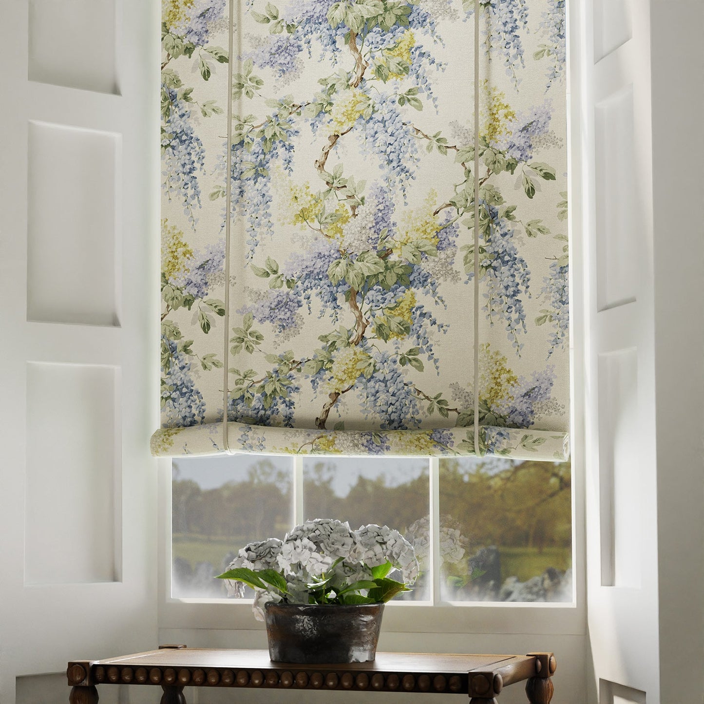 Linwood Vita Blue Yellow FR Made to Measure Curtains