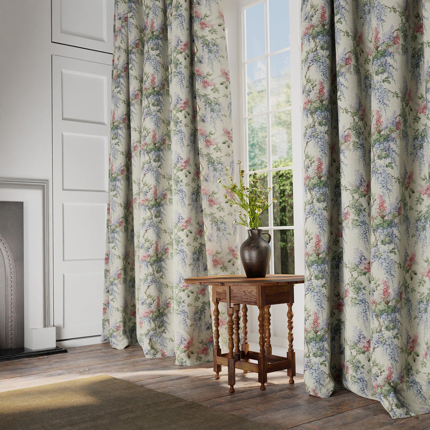 Linwood Vita Pink Blue Made to Measure Curtains