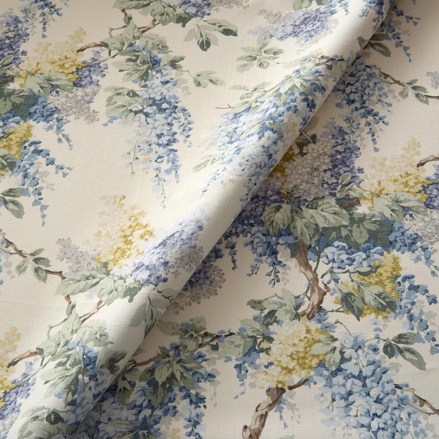 Linwood Vita Blue Yellow FR Made to Measure Curtains