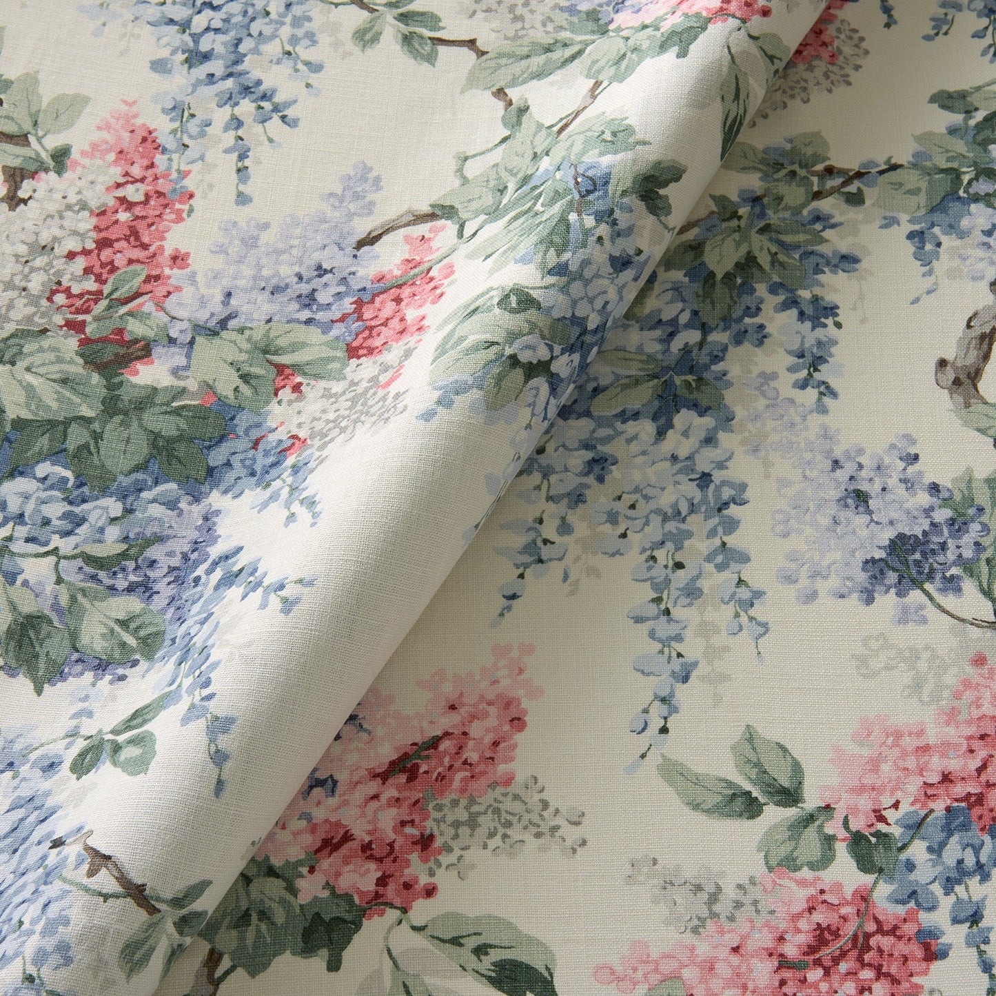 Linwood Vita Pink Blue FR Made to Measure Curtains