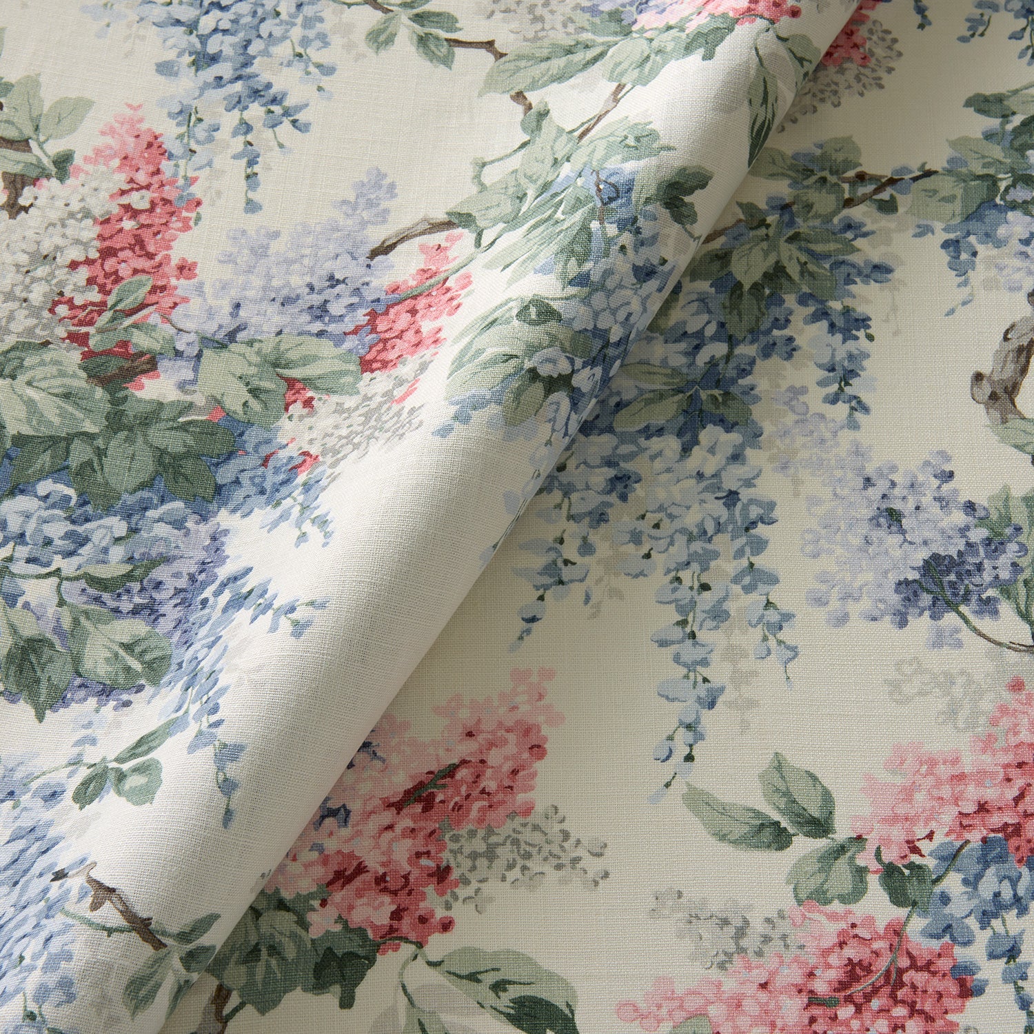 Linwood Vita Pink Blue FR Made to Measure Curtains