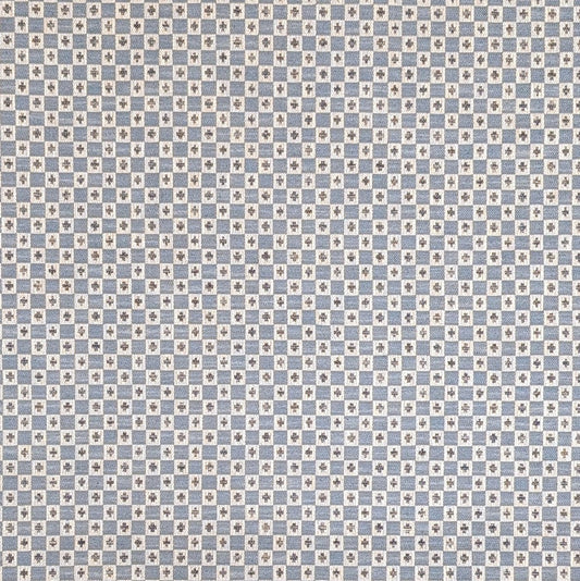 Chess Verdi Denim Made to Measure Curtains