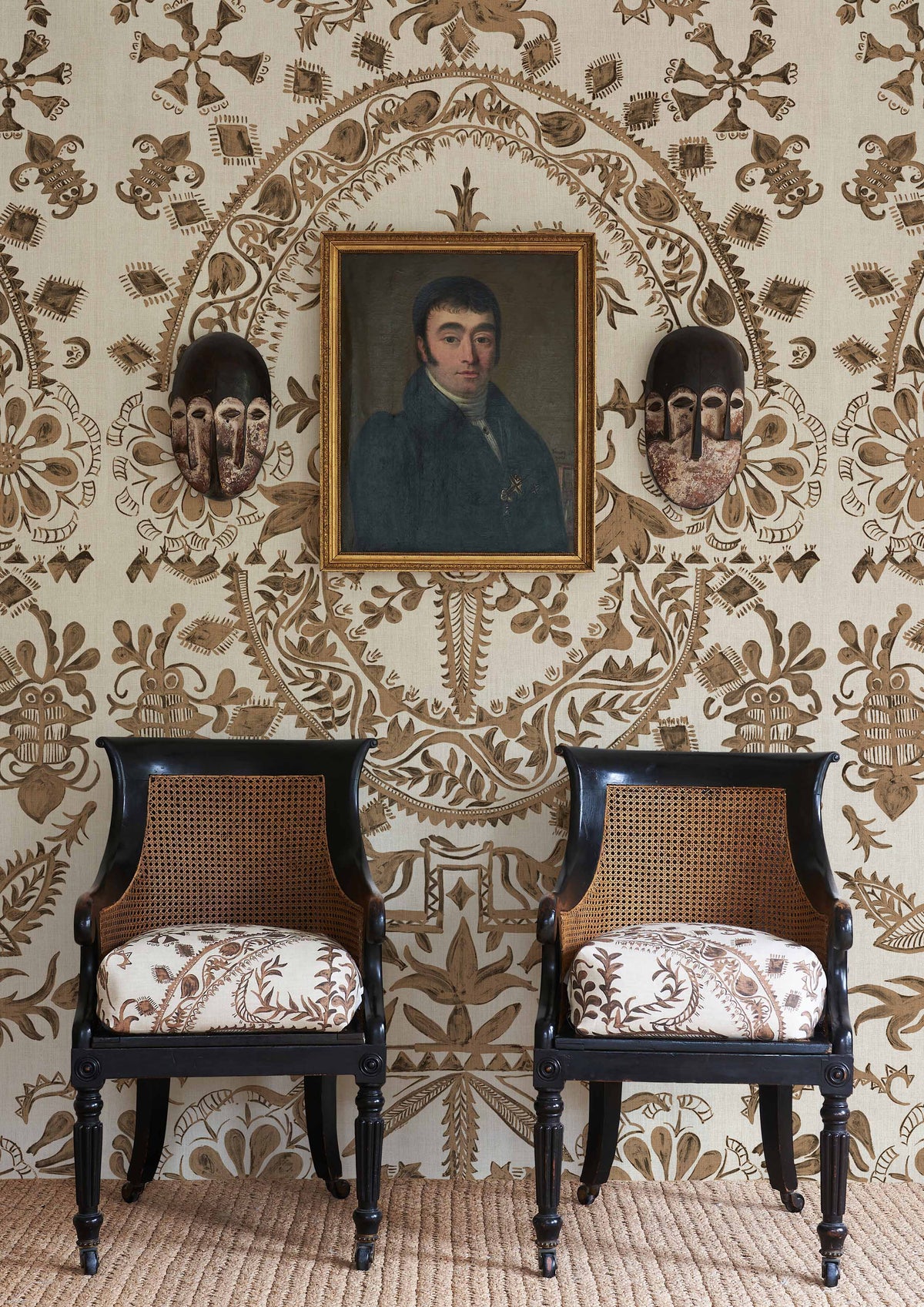 Lewis & Wood Womad LG 100 Henna Made to Measure Curtains – lifestyle photograph