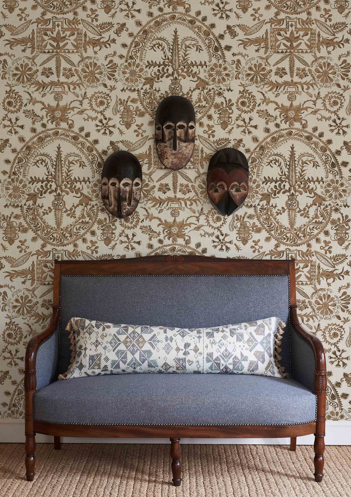 Lewis & Wood Womad LG 50 Henna Made to Measure Curtains – lifestyle photograph