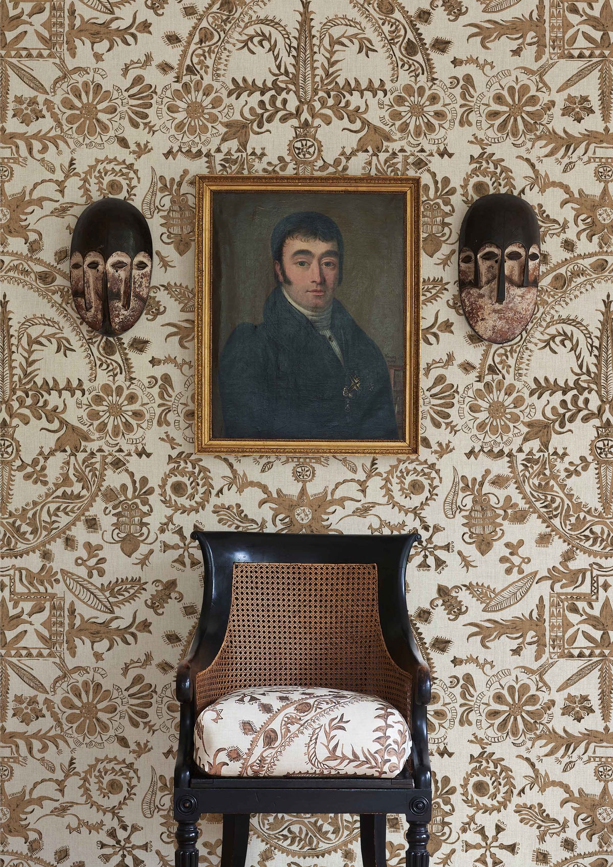 Lewis & Wood Womad LG 50 Henna Made to Measure Roman Blinds – lifestyle photograph