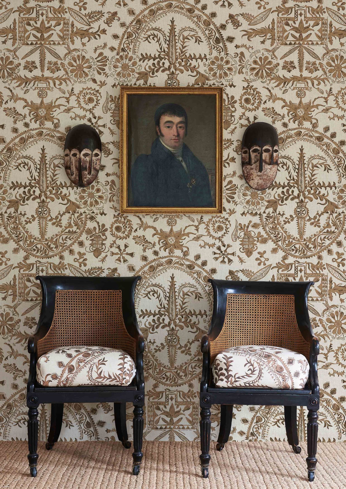 Lewis & Wood Womad LG 50 Henna Made to Measure Curtains – lifestyle photograph