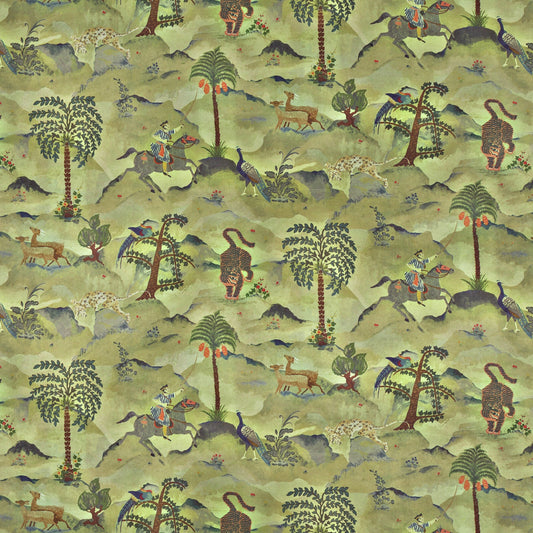 Linwood Aesop Green Made to Measure Curtains