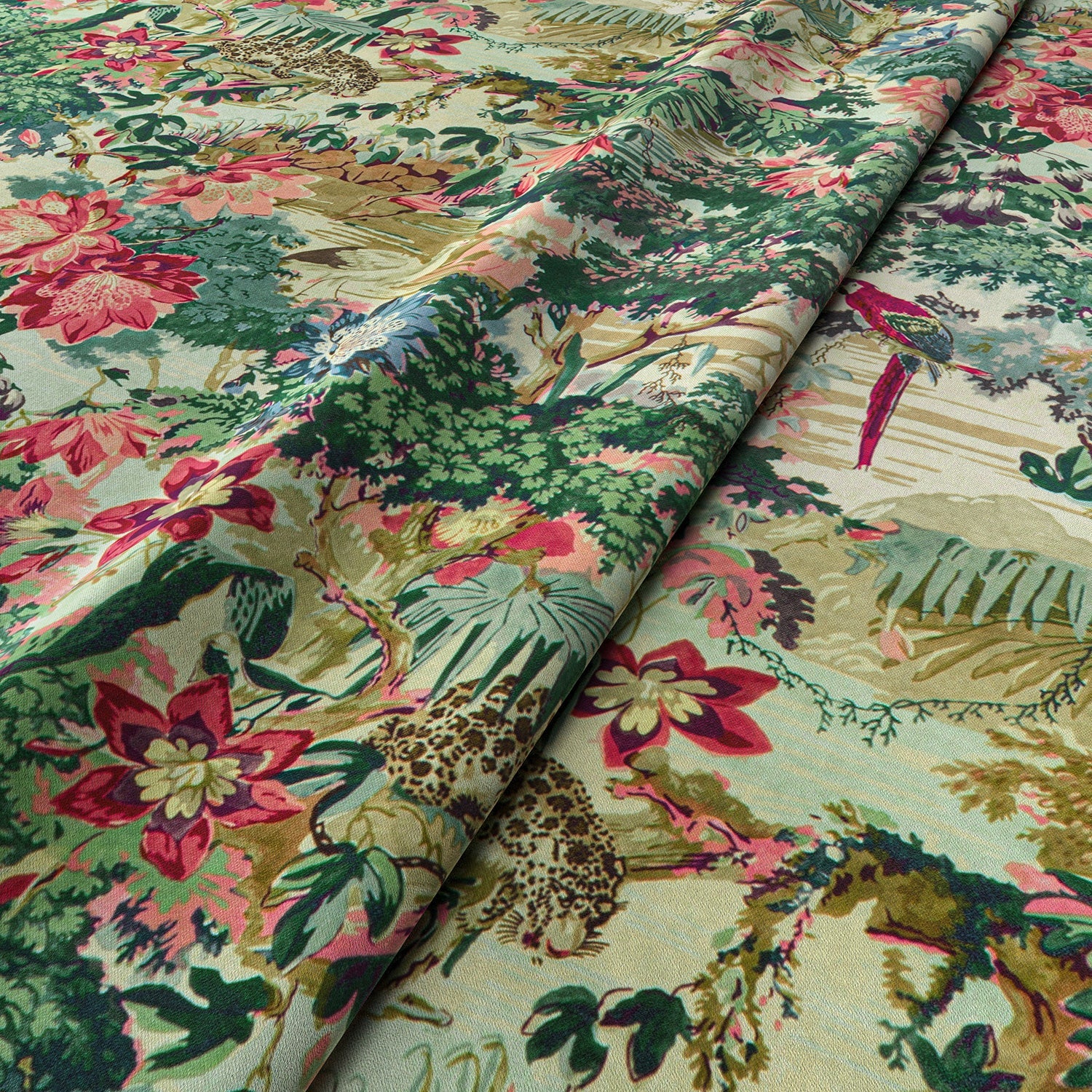 Linwood Jungle Rumble Velvet Leopard Made to Measure Curtains