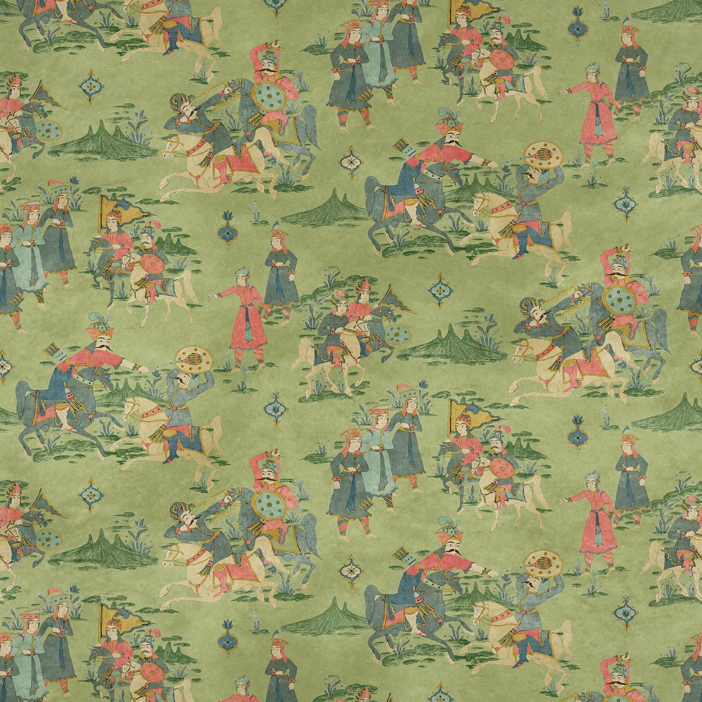 Linwood Issa Natural Green Made to Measure Curtains
