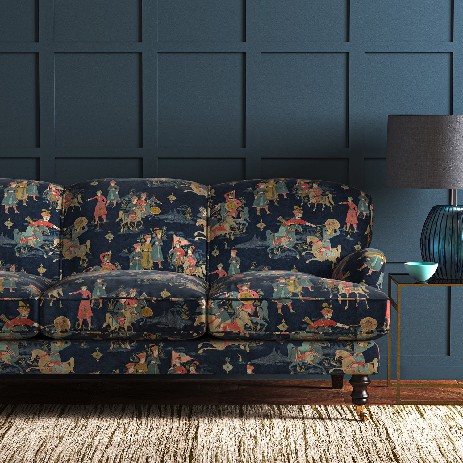 Linwood Issa Indigo Made to Measure Curtains
