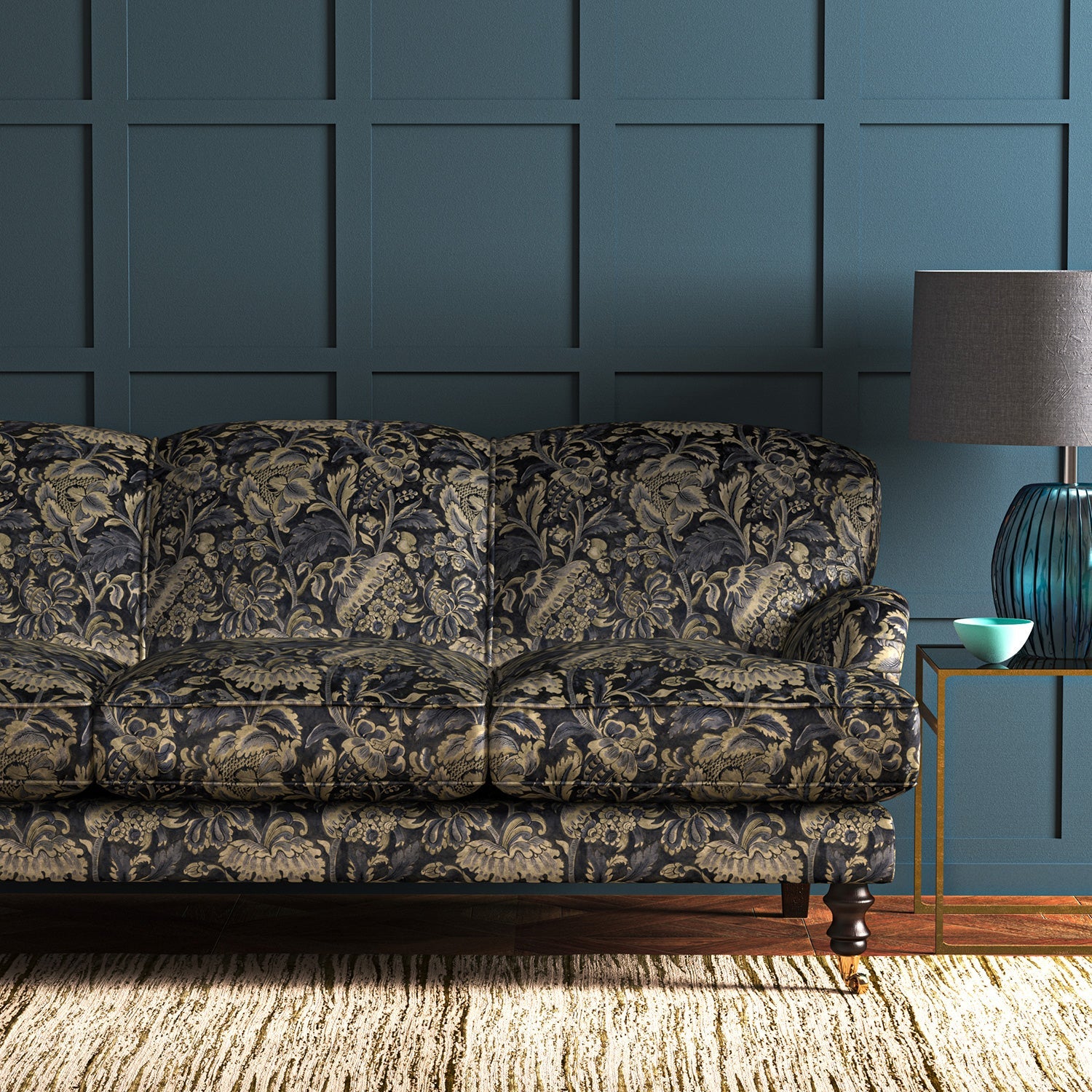 Linwood Tanglewood Indigo FR Made to Measure Curtains
