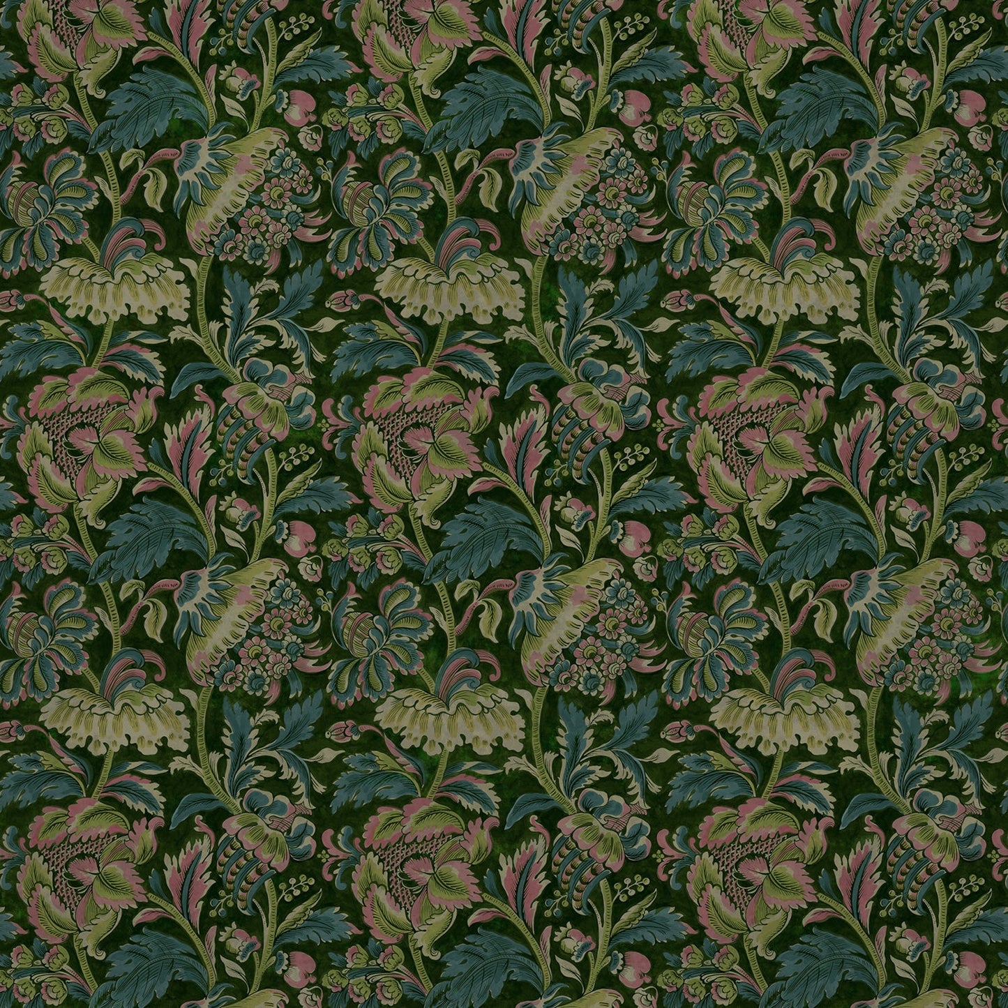 Linwood Tanglewood Emerald FR Made to Measure Curtains