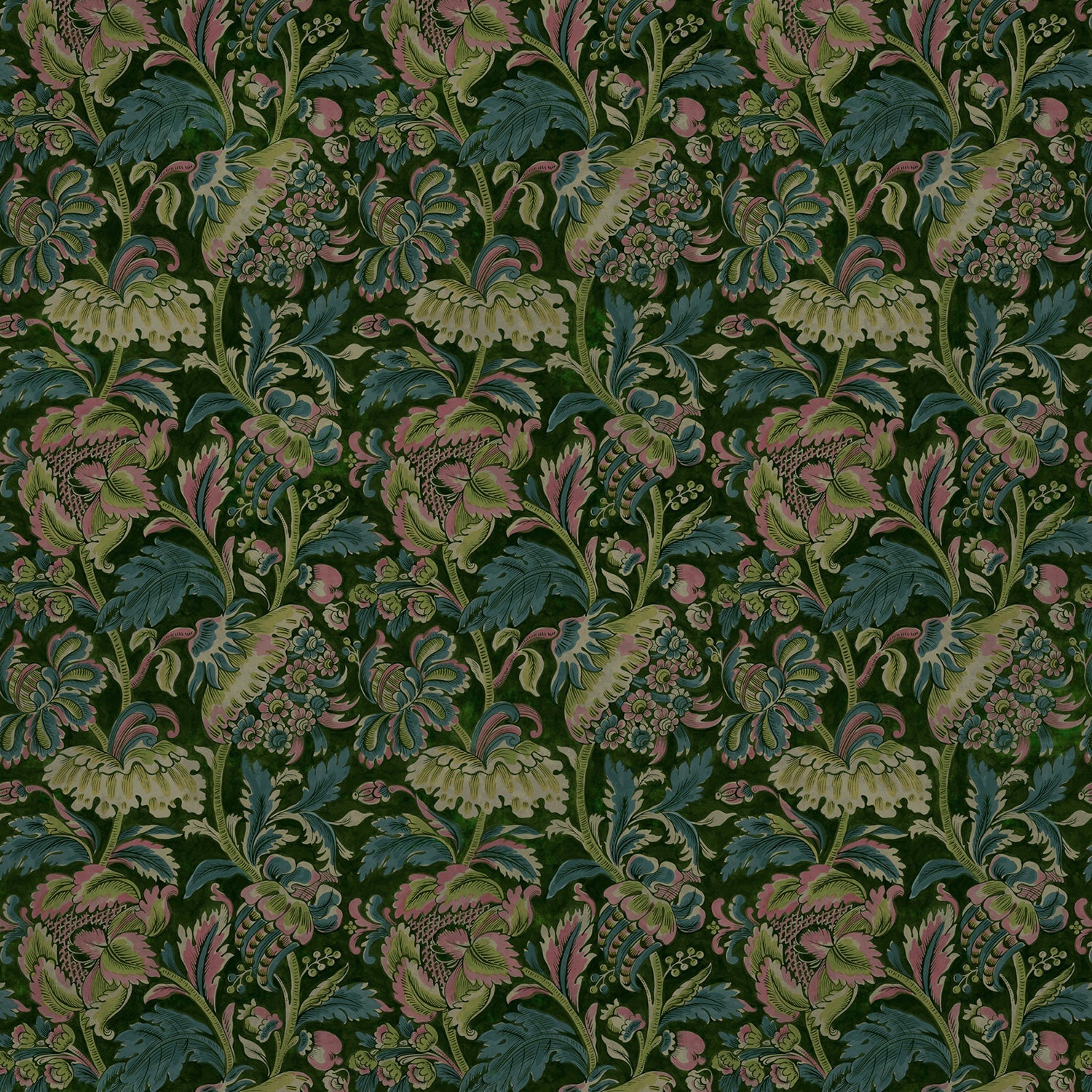 Linwood Tanglewood Emerald FR Made to Measure Curtains