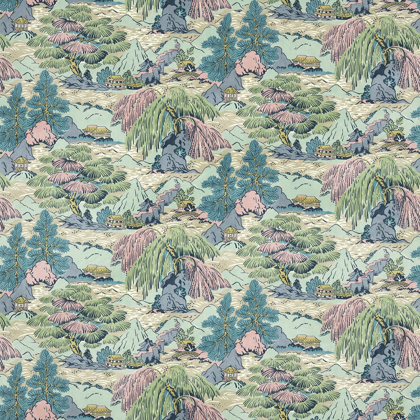 Linwood Yanagi Velvet Bright Pastel FR Made to Measure Curtains