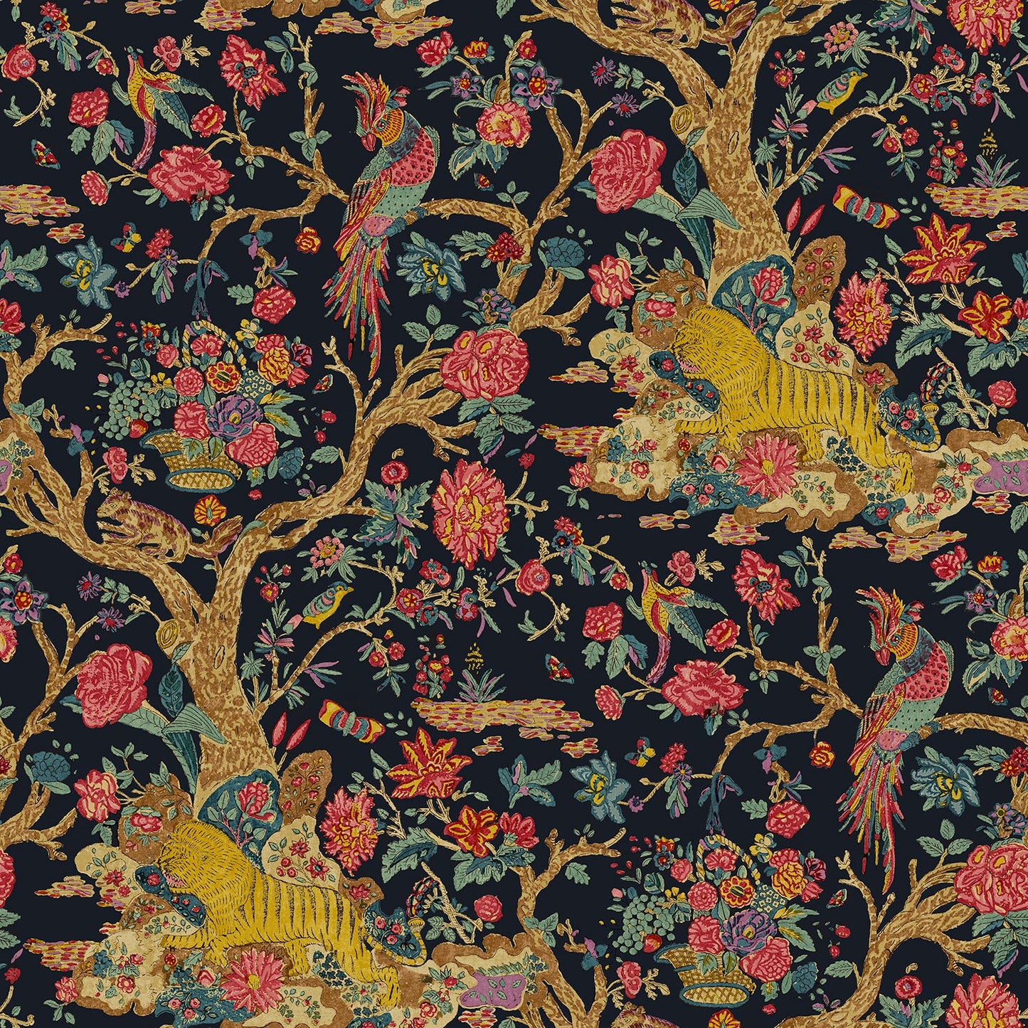 Linwood Wild Midnight Made to Measure Curtains