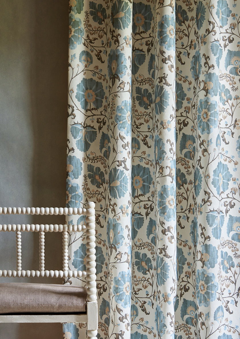 Lewis & Wood Zarafshan LG Autumn Sky Made to Measure Curtains – lifestyle photograph