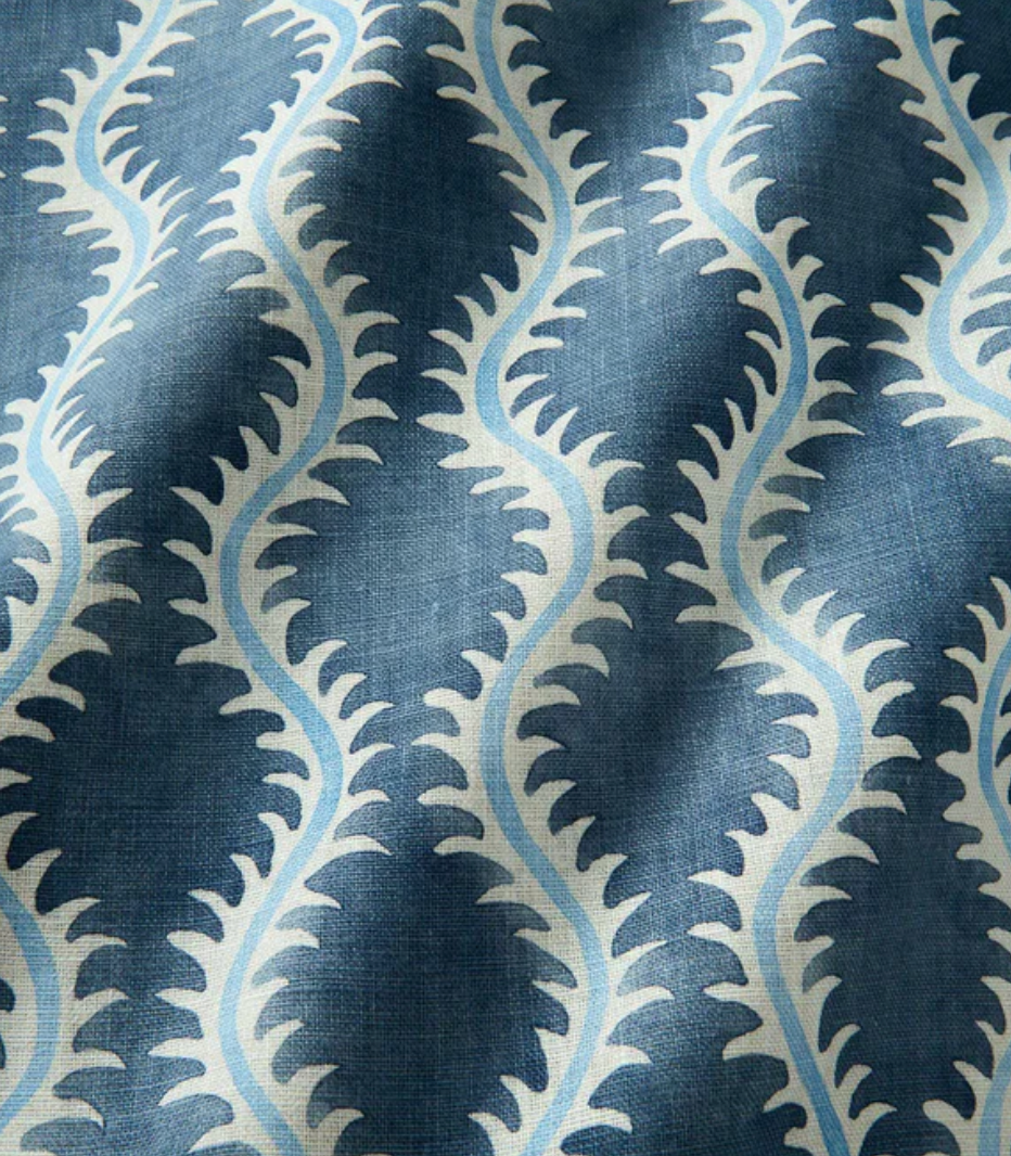 Adriatic - Helter Skelter Fabric Linwood 100% Linen 