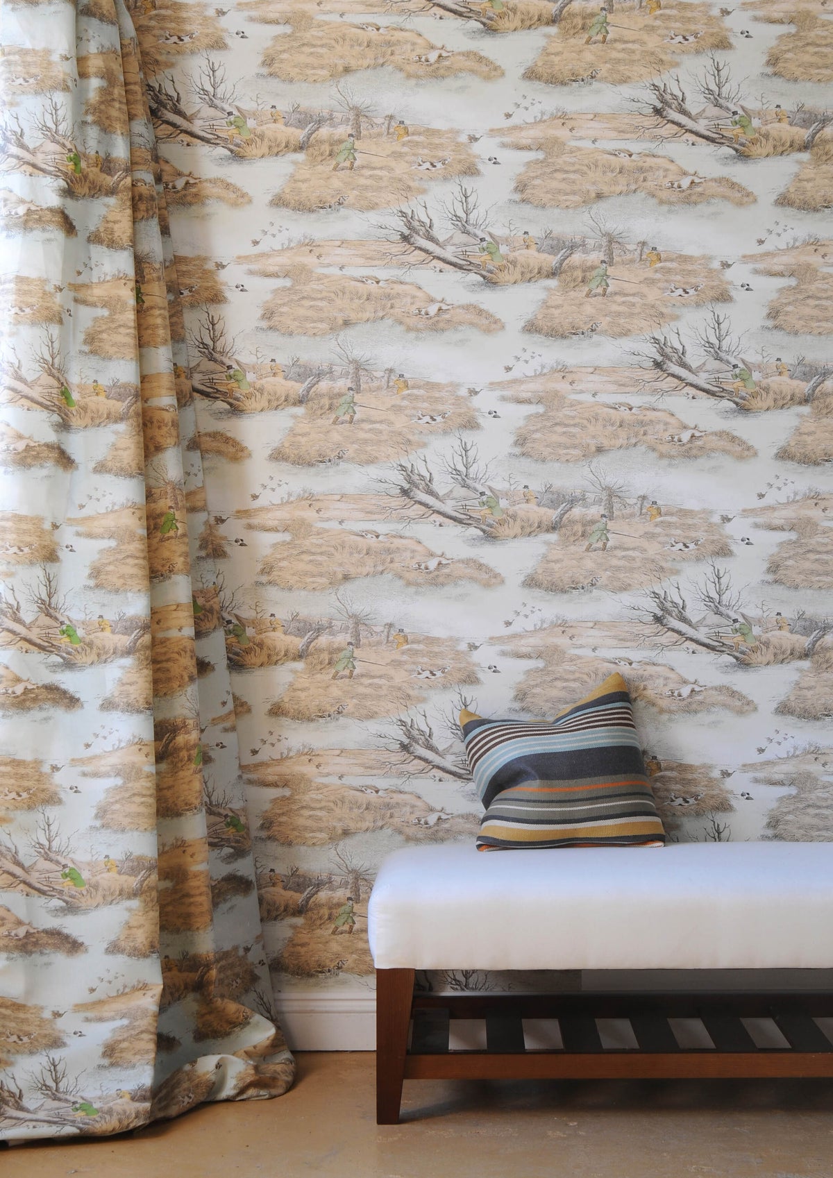 Lewis & Wood Alken Wildfowlers Made to Measure Roman Blinds – lifestyle photograph