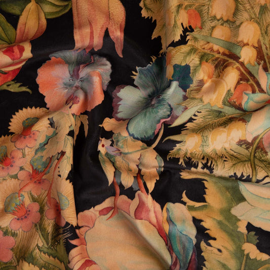 Noir - Amatoria Velvet by House of Hackney - Fabric, Curtains, Roman Blinds