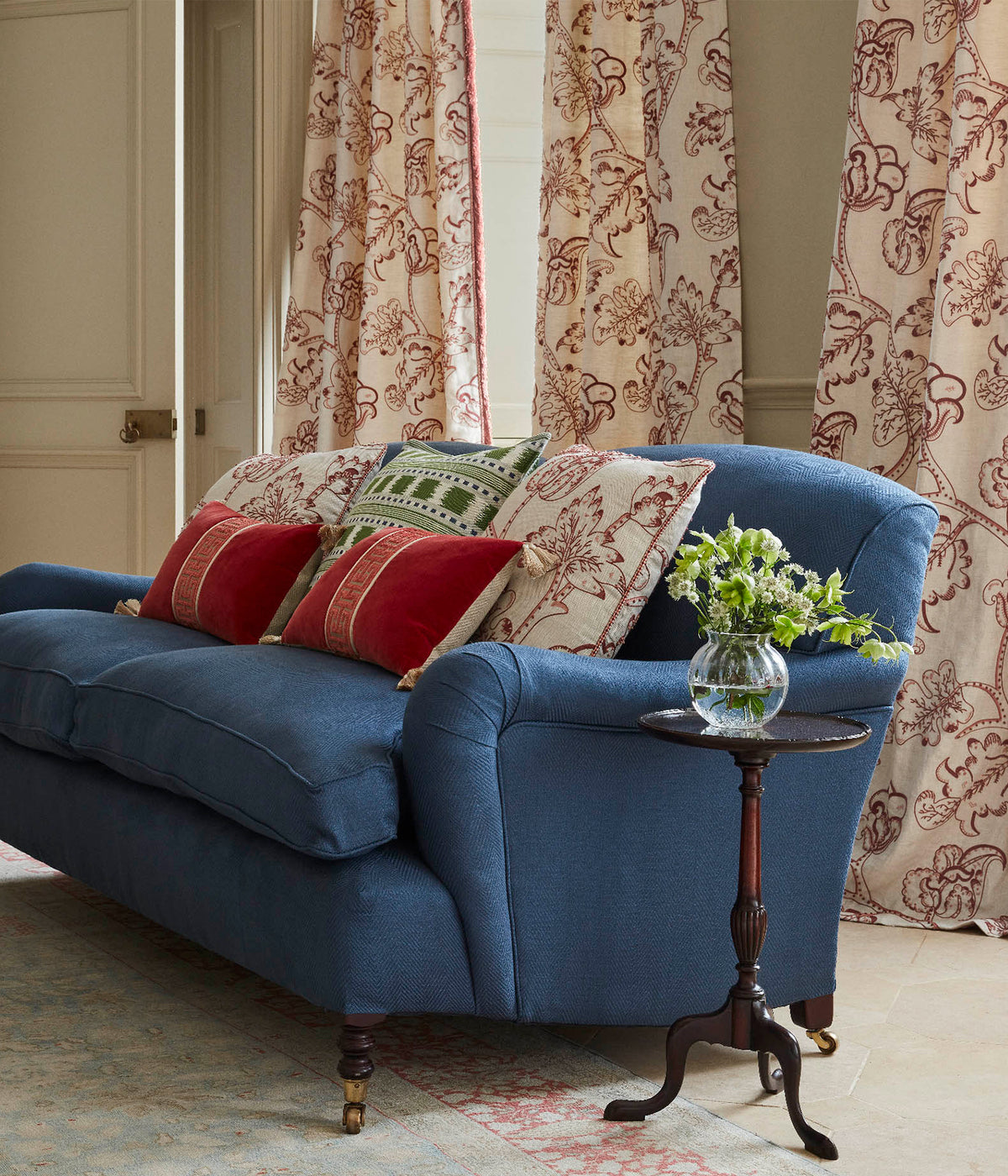 James Hare Hampton Veiled Rose Made to Measure Roman Blinds