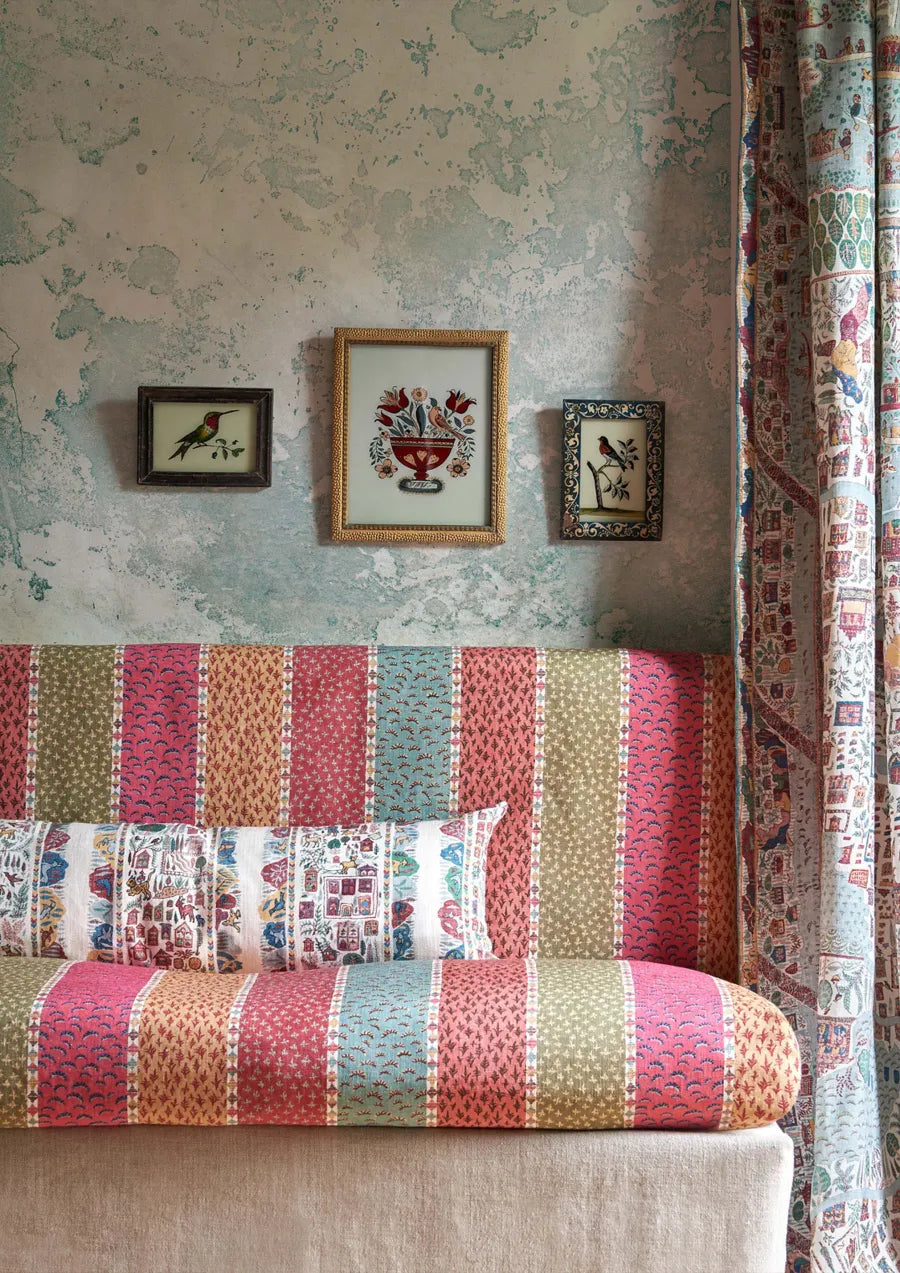 Lewis & Wood Asha Stripe Jaipur Spice Made to Measure Curtains – lifestyle photograph
