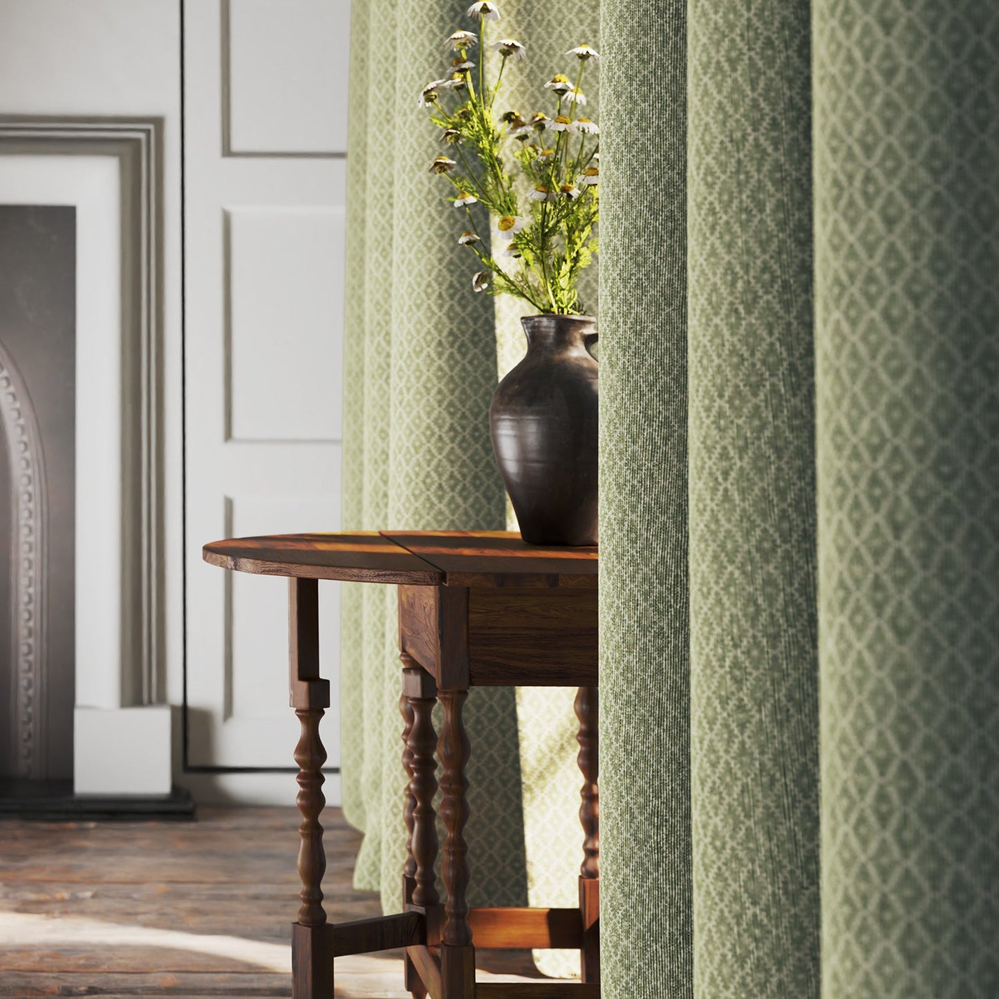 Linwood Ashfield Dewdrop FR Made to Measure Curtains