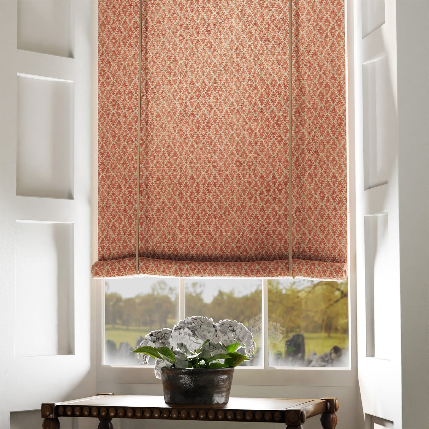 Linwood Ashfield Tangerine Made to Measure Curtains