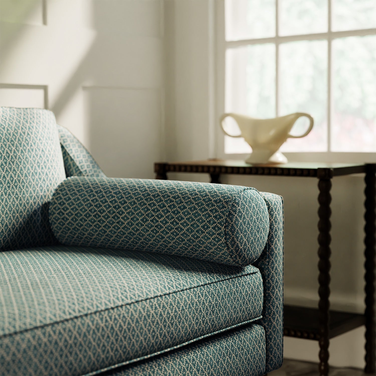 Linwood Ashfield Turquoise Made to Measure Curtains