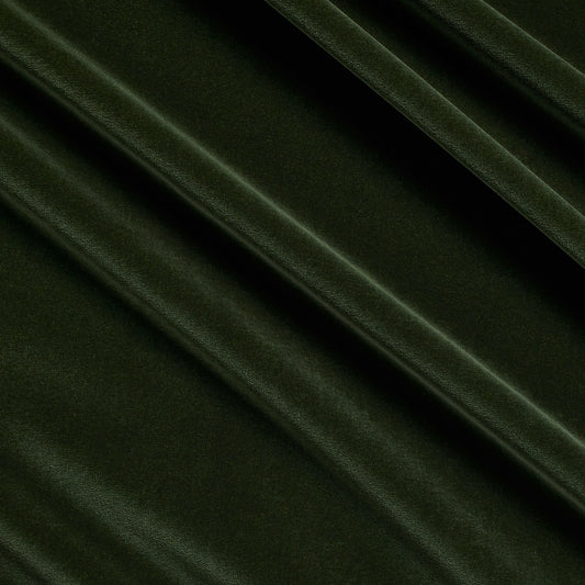 Fir - Beauchamp Velvet Fabric by James Hare 100% Cotton