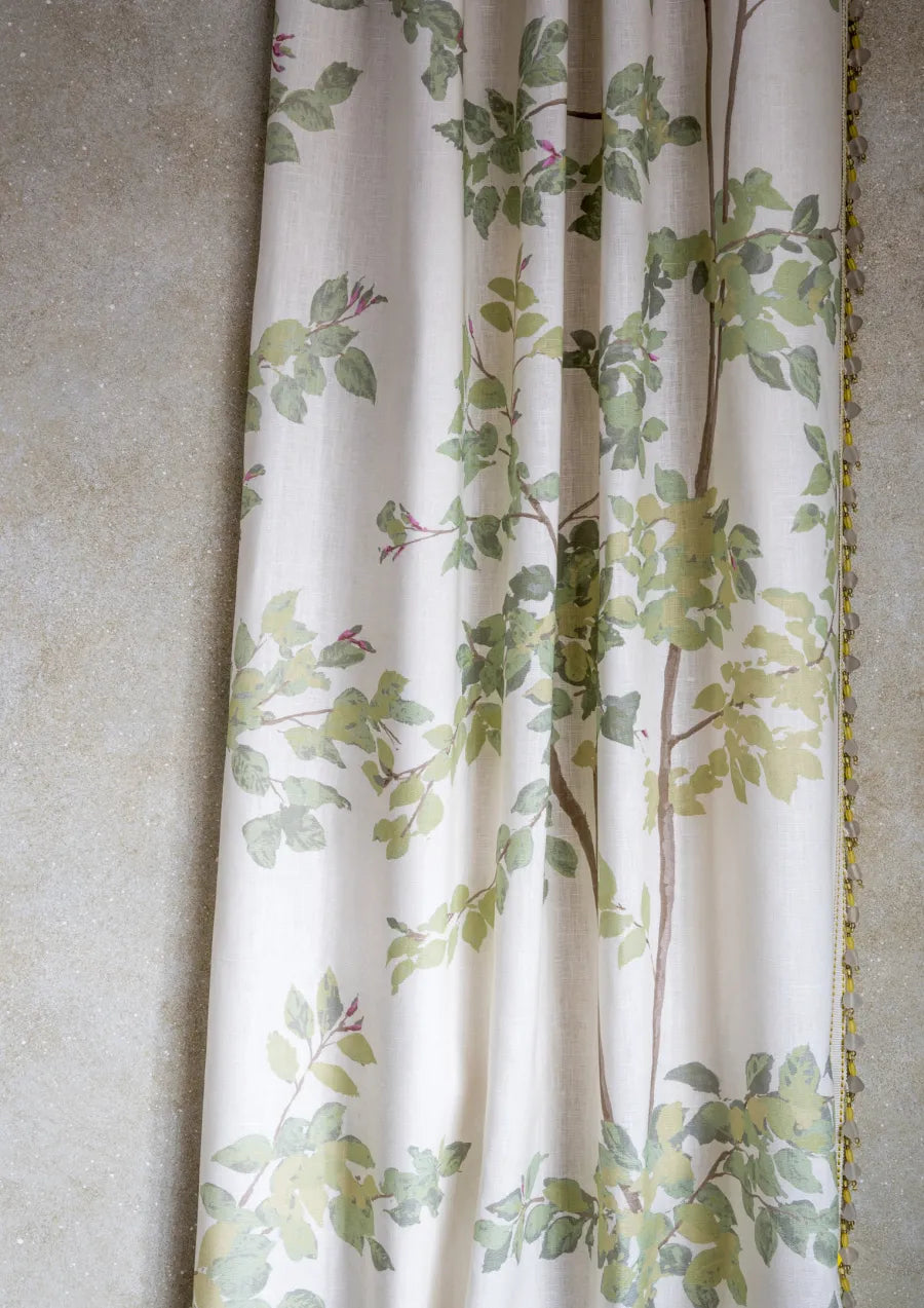 Lewis & Wood Beech Document Green Made to Measure Curtains – lifestyle photograph