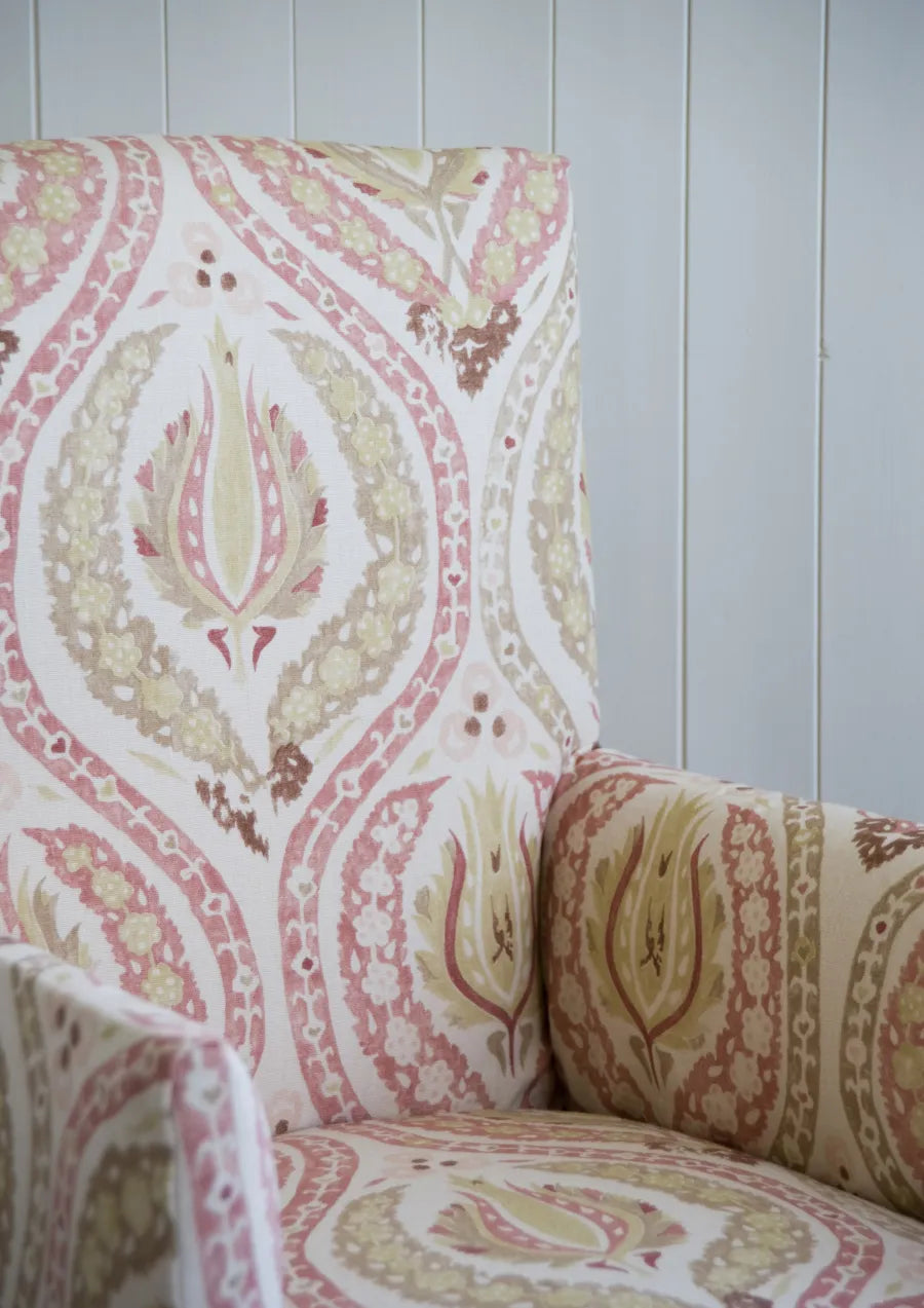 Lewis & Wood Benaki Cocoa Rose Made to Measure Curtains – lifestyle photograph