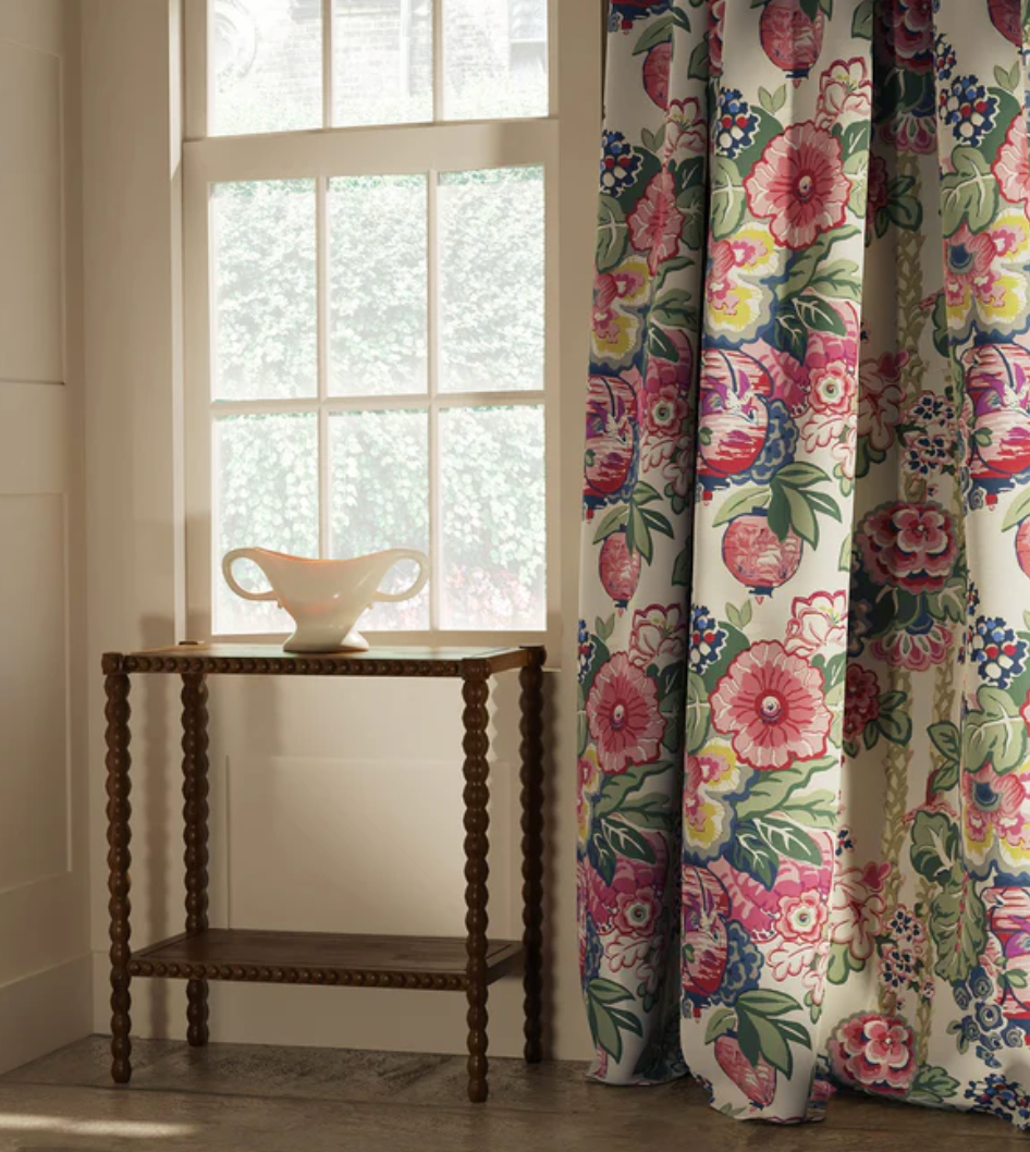 Blossom - Louis Fabric Linwood 100% Linen curtain