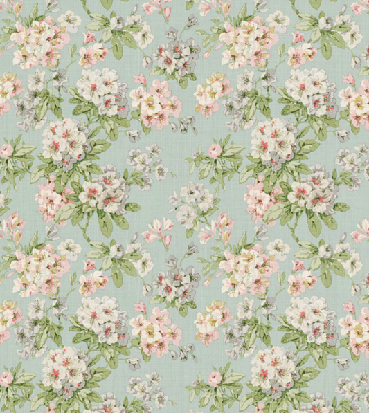 Blues/Greens - Gertrude Fabric Linwood 100% Linen 