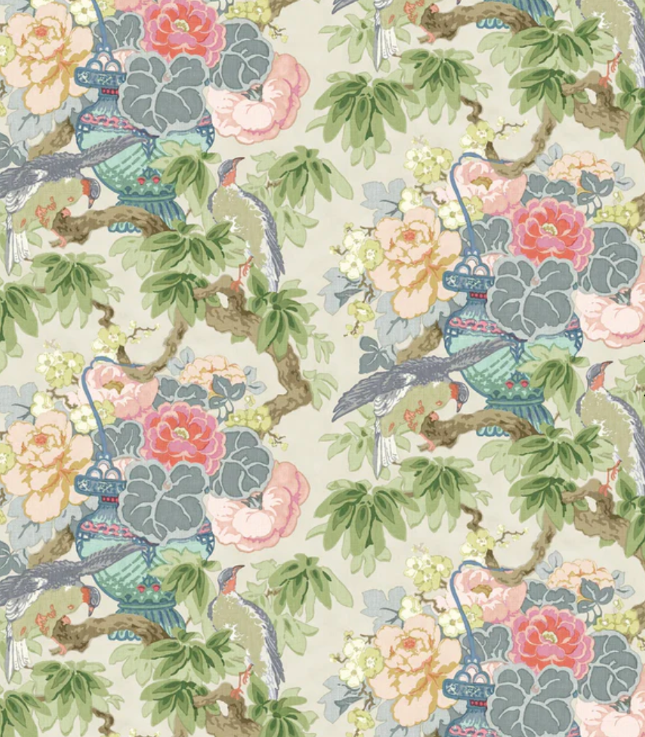 Bouquet - The Royal Garden Fabric Linwood 100% Linen