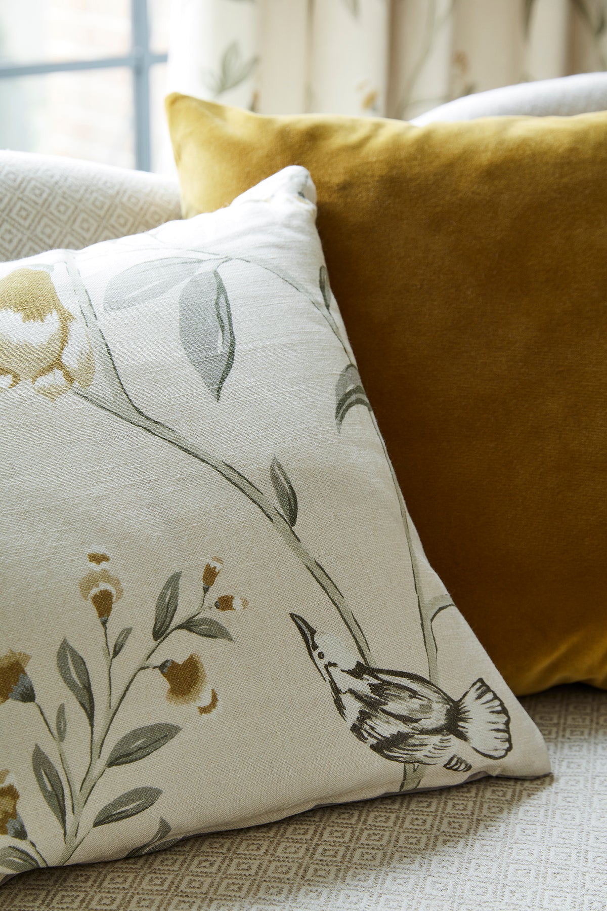 James Hare Hidcote Natural/Gold Made to Measure Curtains