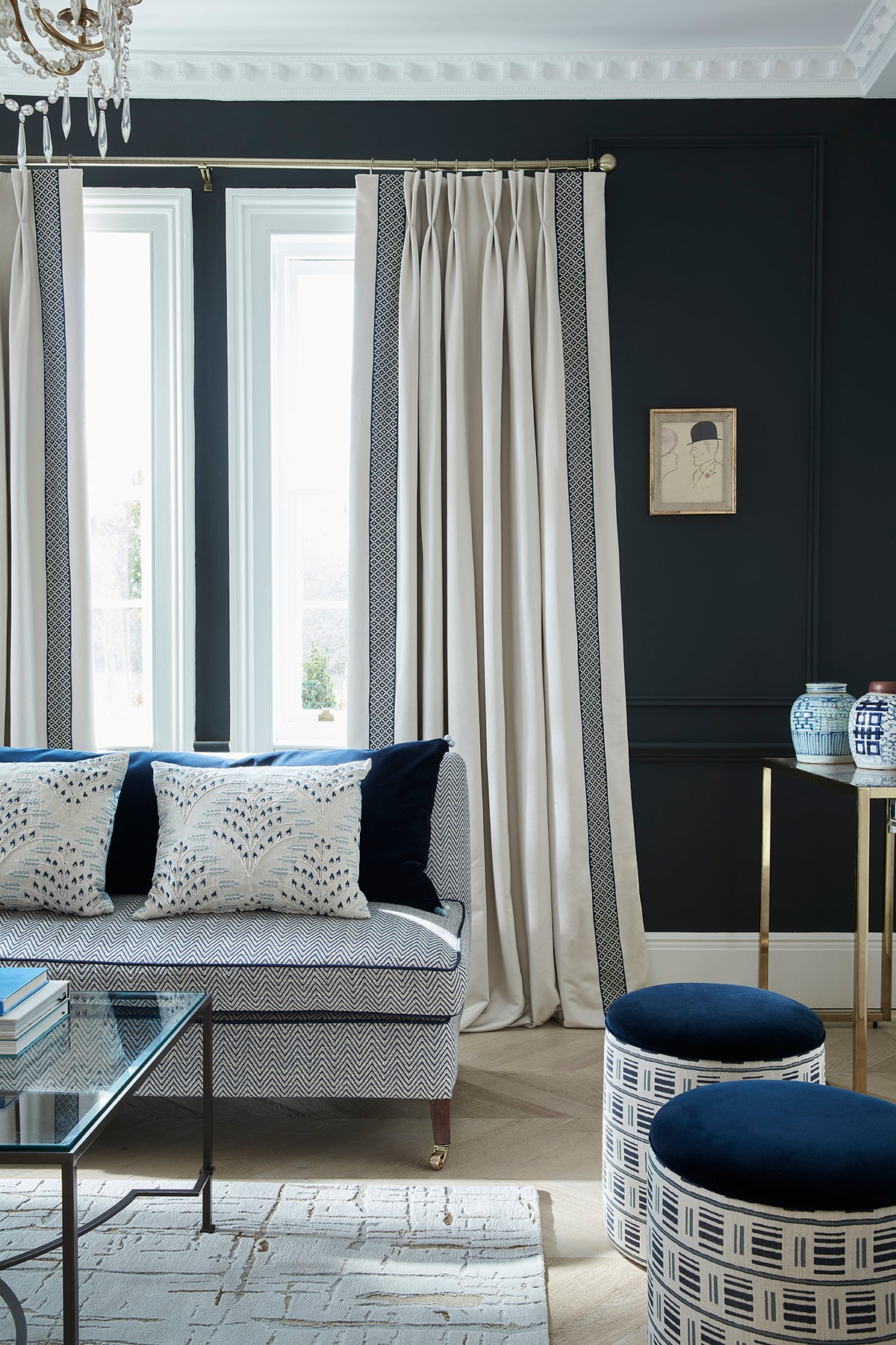 James Hare Ashbee Ink Made to Measure Curtains