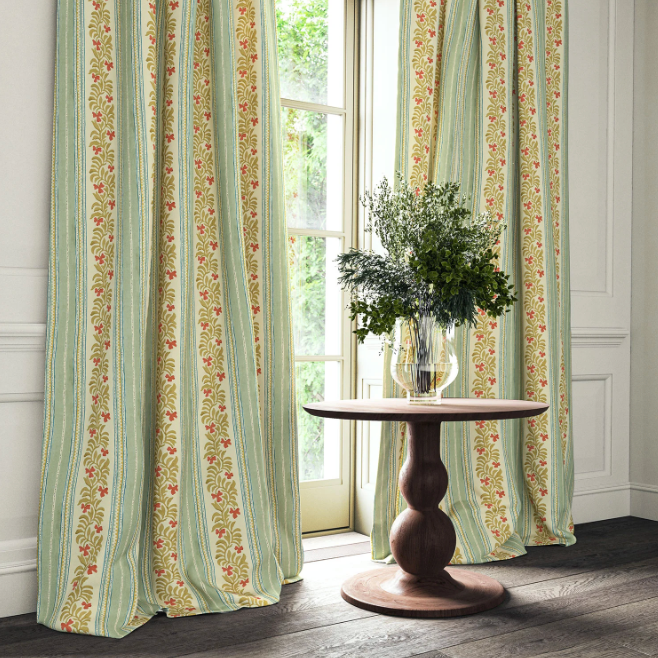Cardinal - Yala Stripe, Maru Collection by Linwood - Curtains