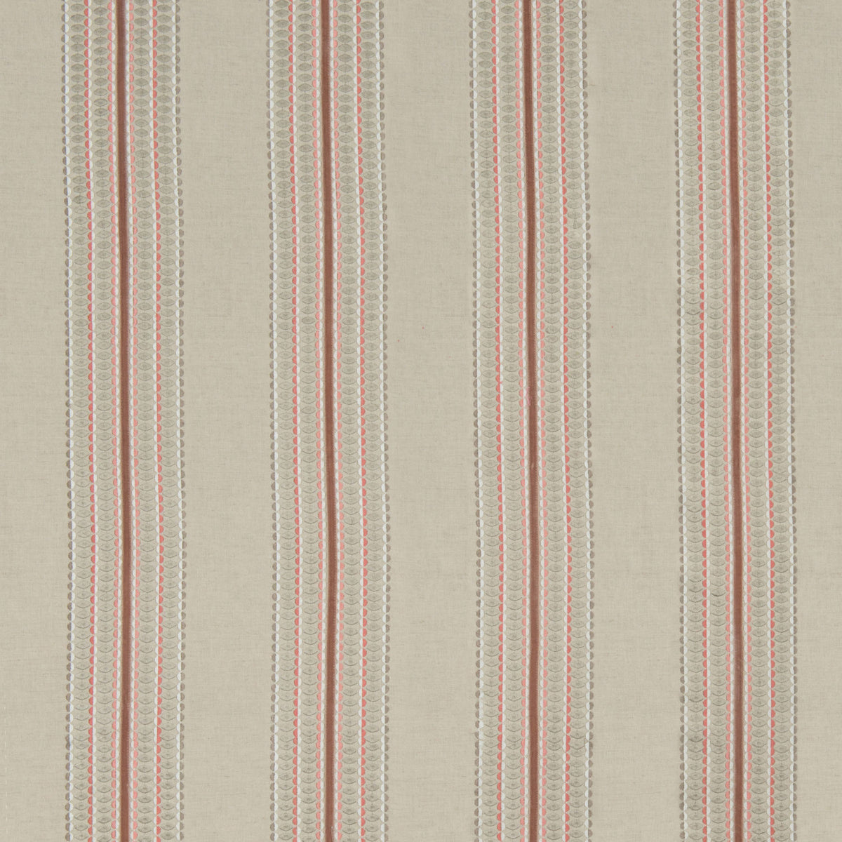 James Hare Ceylon Natural/Dusky Rose Made to Measure Curtains