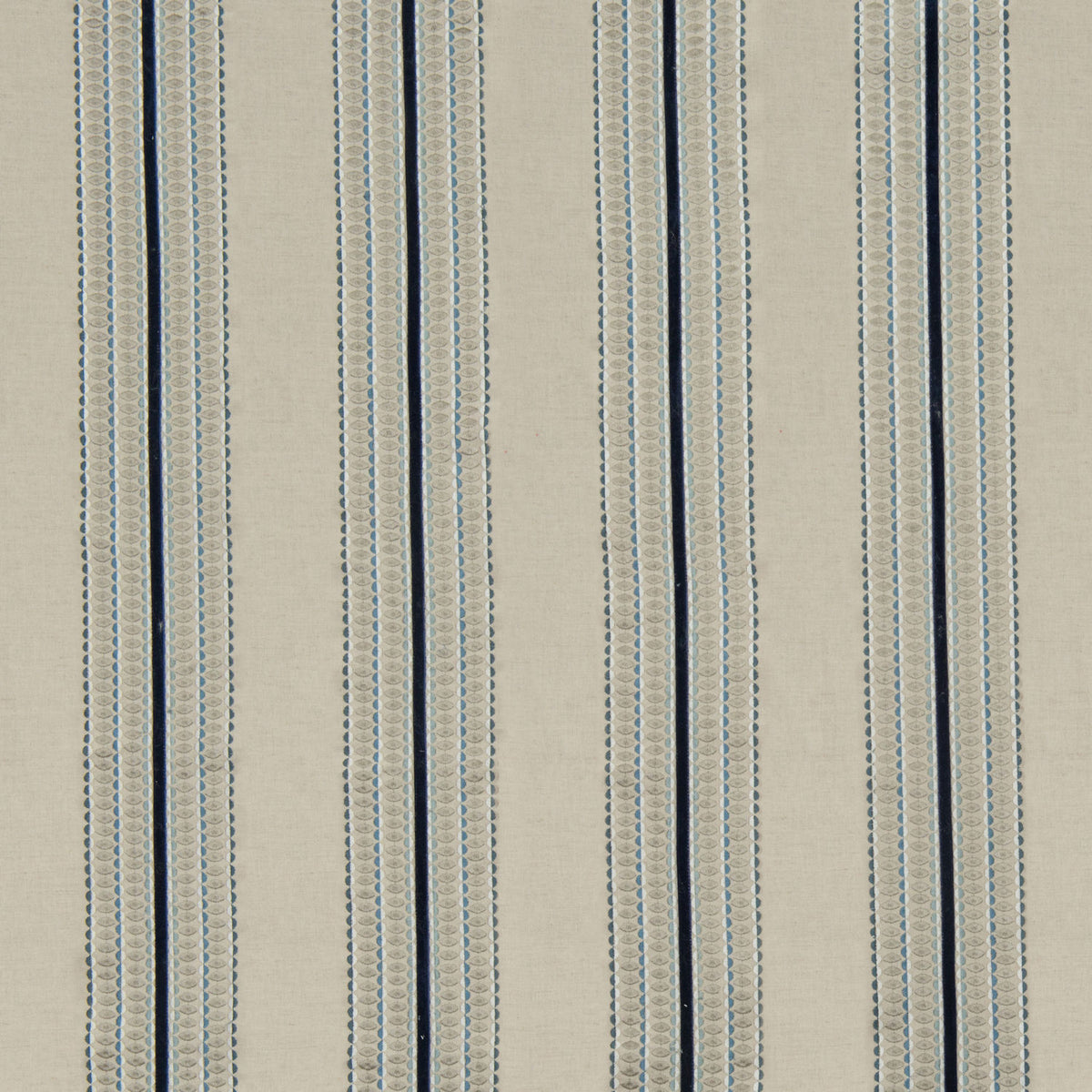 James Hare Ceylon Natural/Indigo Made to Measure Roman Blinds