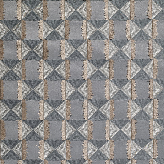 James Hare Charleston Blue Made to Measure Curtains