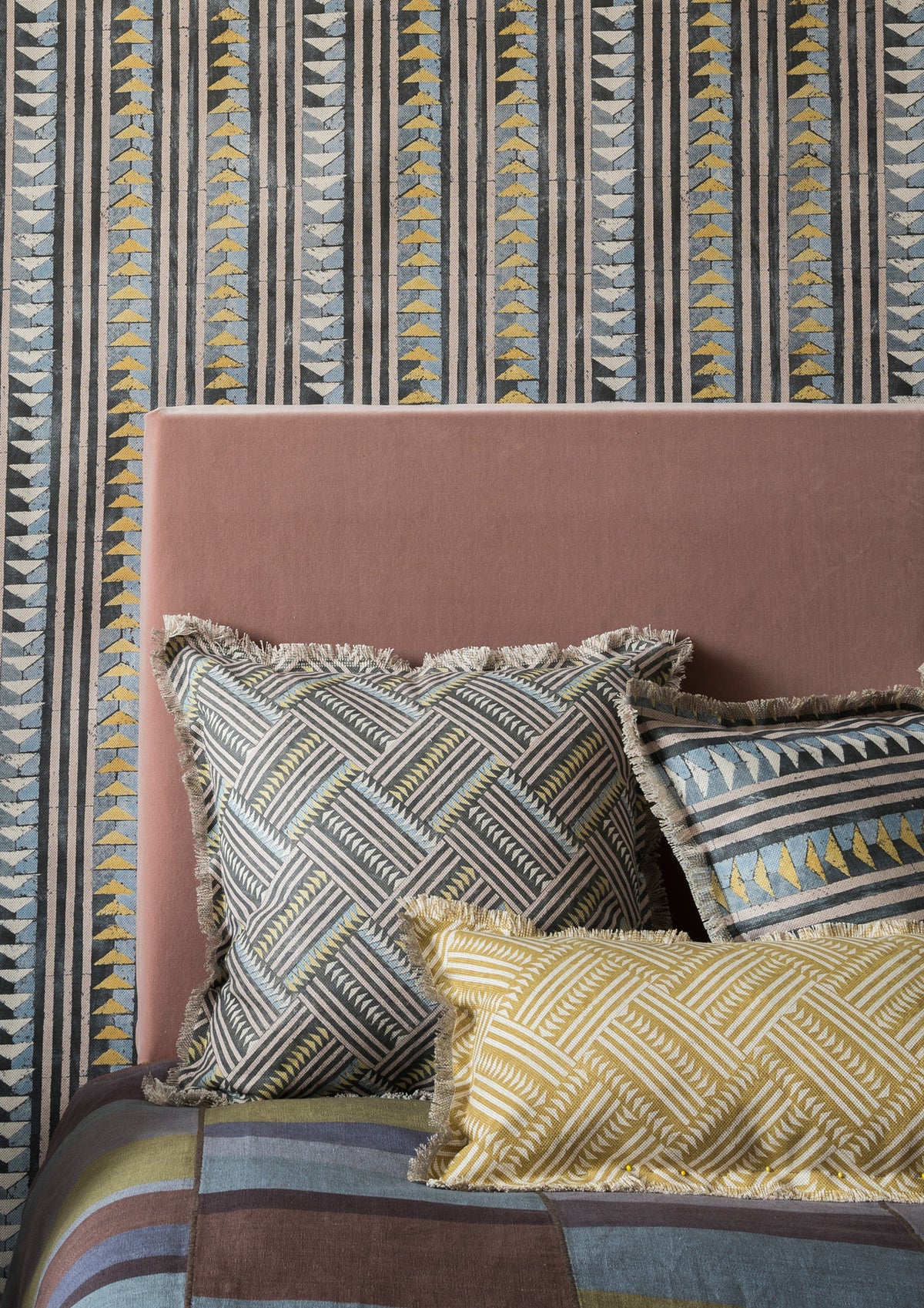 Lewis & Wood Checkerbox Allsorts Made to Measure Curtains – lifestyle photograph