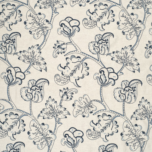 James Hare Arboreal Hortense Blue Made to Measure Curtains