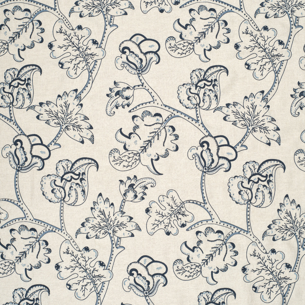 James Hare Arboreal Hortense Blue Made to Measure Roman Blinds