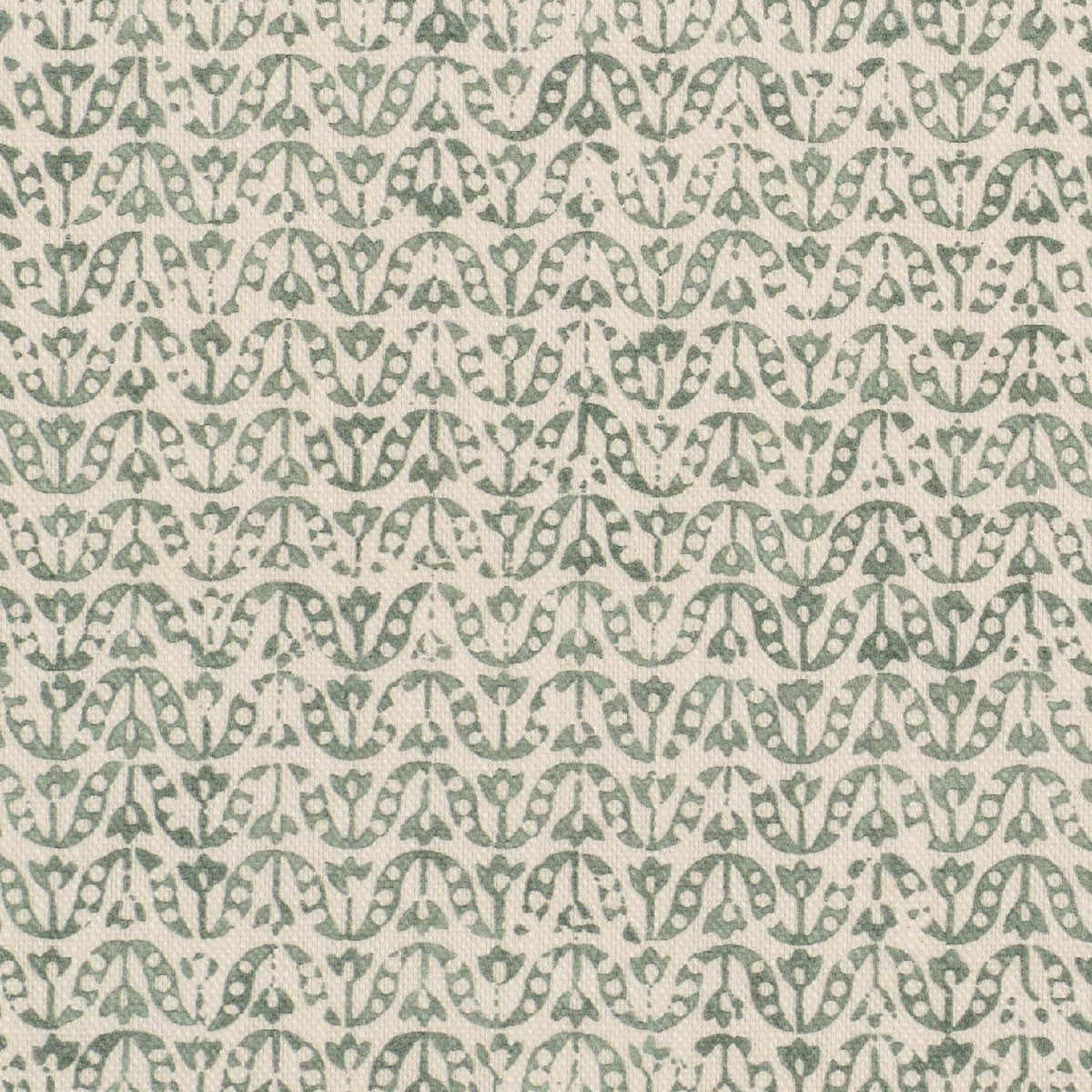 James Hare Flori Old Green Made to Measure Roman Blinds