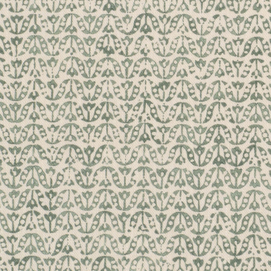 James Hare Flori Old Green Made to Measure Roman Blinds