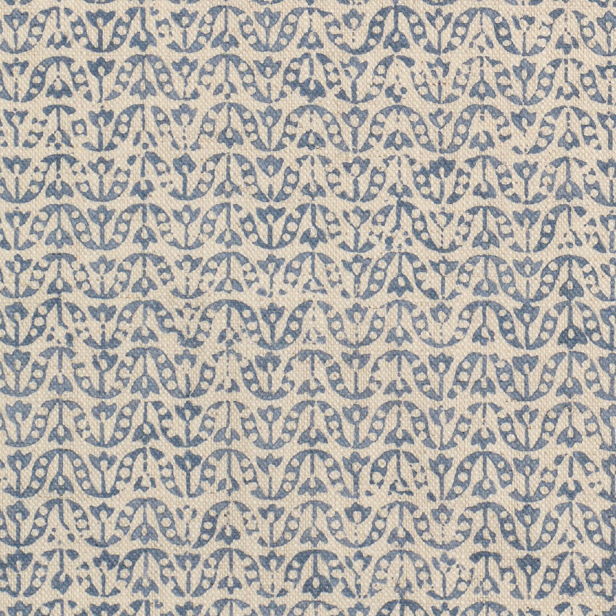 James Hare Flori Gentian Blue Made to Measure Curtains