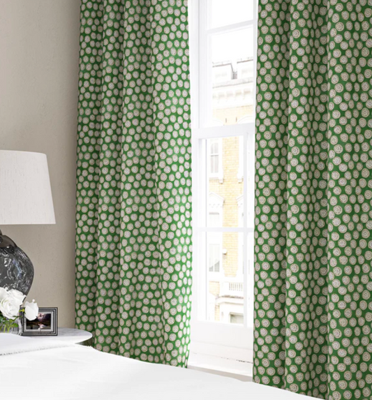 Cooshy Clover Bibi Linen 100% Linen Fabric curtains