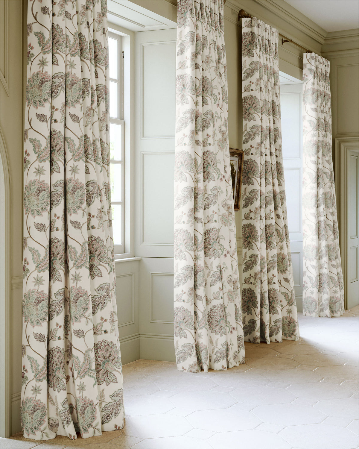 James Hare Bloom Pink Made to Measure Curtains